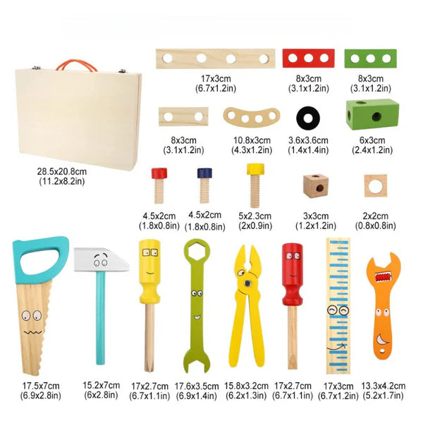 Montessori Wooden Toolbox for Creative Kids