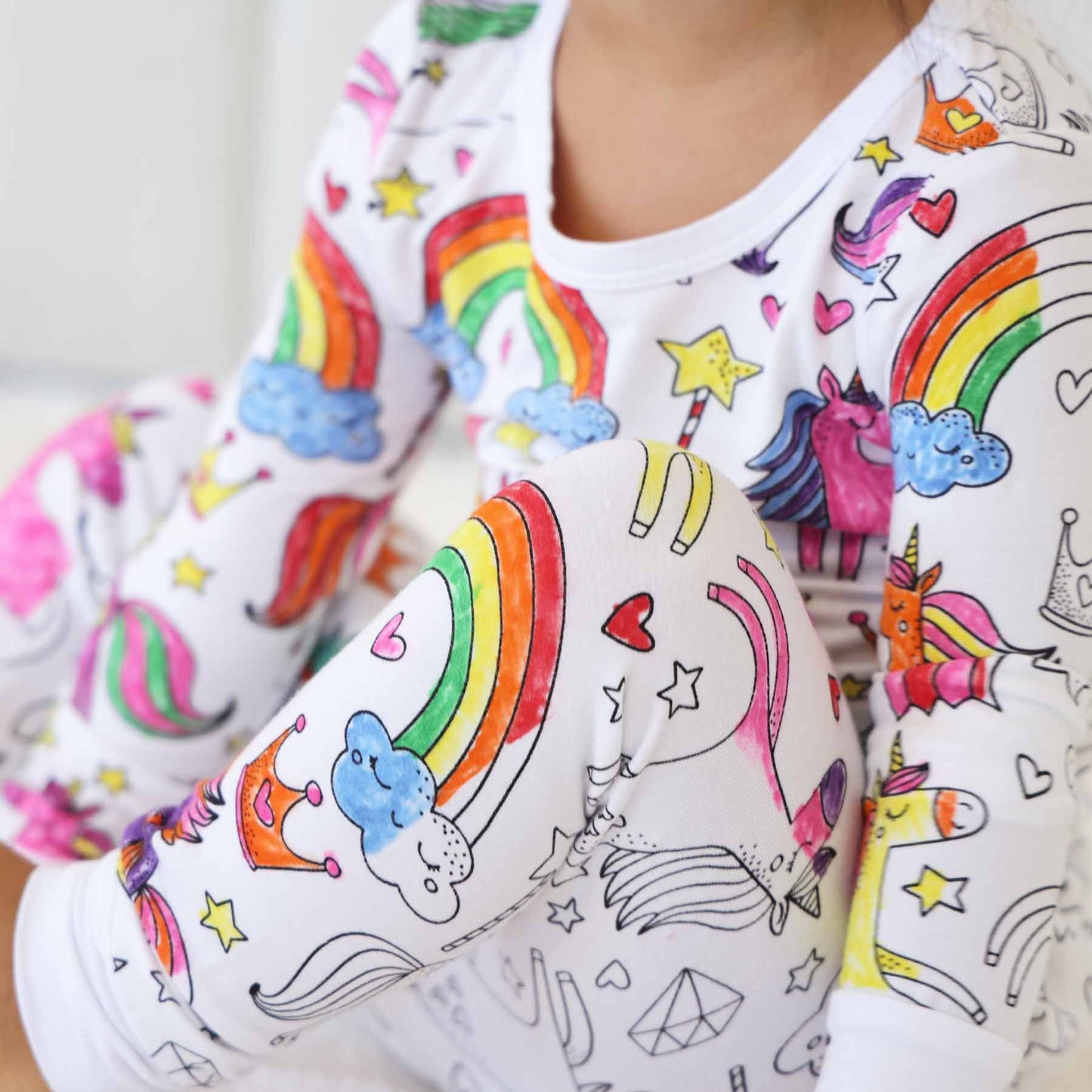 MagiColor™ Pajamas | Two Piece Set Unicorn