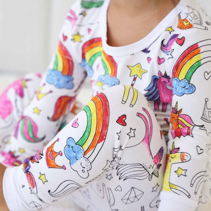MagiColor™ Pajamas | Two Piece Set Unicorn