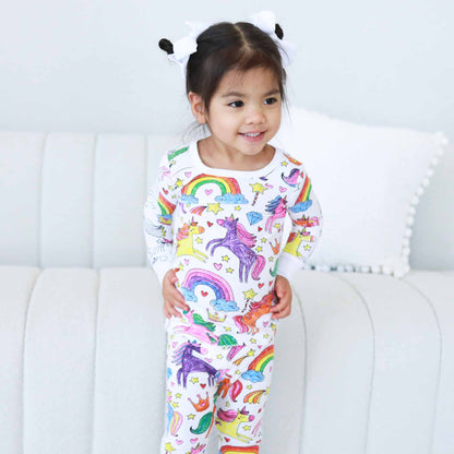 MagiColor™ Pajamas | Two Piece Set Unicorn