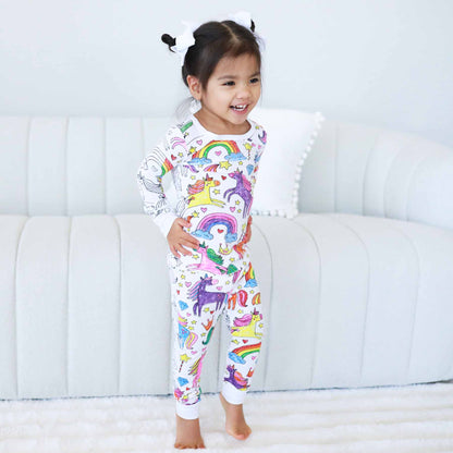 MagiColor™ Pajamas | Two Piece Set Unicorn