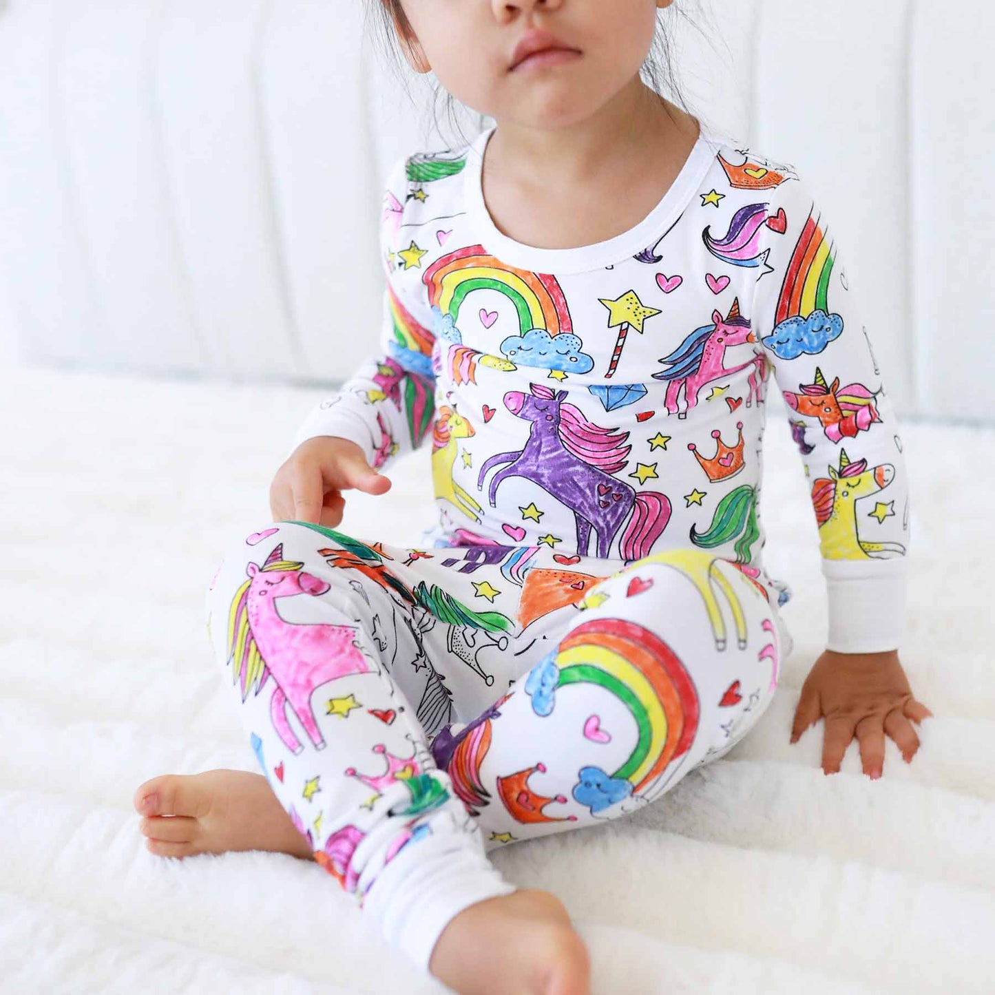 MagiColor™ Pajamas | Two Piece Set Unicorn